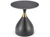 Table basse design en céramique avec plateau aspect marbre noir