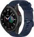 Strap-it Samsung Galaxy Watch 4 Classic 46mm Luxe Siliconen bracelet - bleu foncé