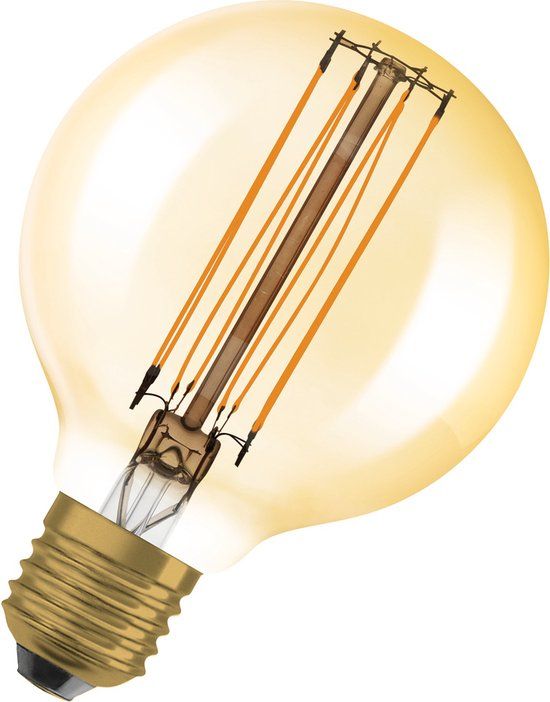 Osram LED Lamp E27 Globe G80 Vintage 1906 Gold - Dimmable 8.8W (60W)