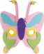 Masque papillon rose avec nez violet 18cm