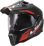 LS2 Helm Explorer Hexa MX701 zwart / rood / grijs maat XL
