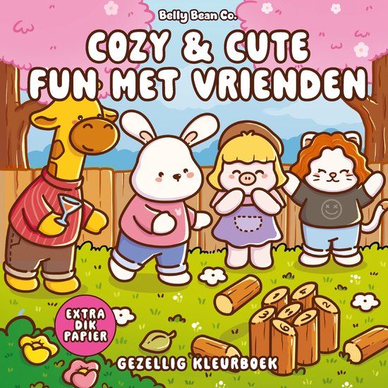 Cozy Belly Bean Co. Cozy & cute kleurboek