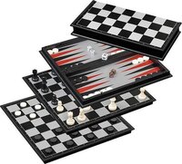 Philos Backgammon, Schaken & Dammen 3in1 Magnetisch
