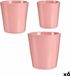 3897 Ibergarden Pottenset Roze Klei (6 Stuks)