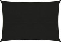 vidaXL Zonnezeil 160 g/m² 3,5x5 m HDPE zwart
