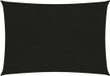vidaXL Zonnezeil 160 g/m² 3,5x5 m HDPE zwart