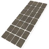 Adsamm® Bruine Rechthoekige Zelfklevende Viltglijders 20x30 mm