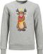 JACK & JONES Jongens Trui JJXMAS JOLLY SWEAT CREW NECK JNR - Lichtgrijs gemêleerd - Maat 152