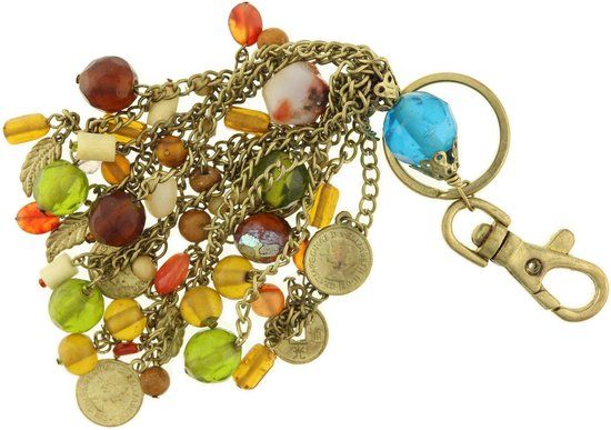 Behave® Vintage tassen hanger - oud goud-kleur - 14 cm