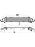 Valeo Intercooler, Inlaatluchtkoeler 818276