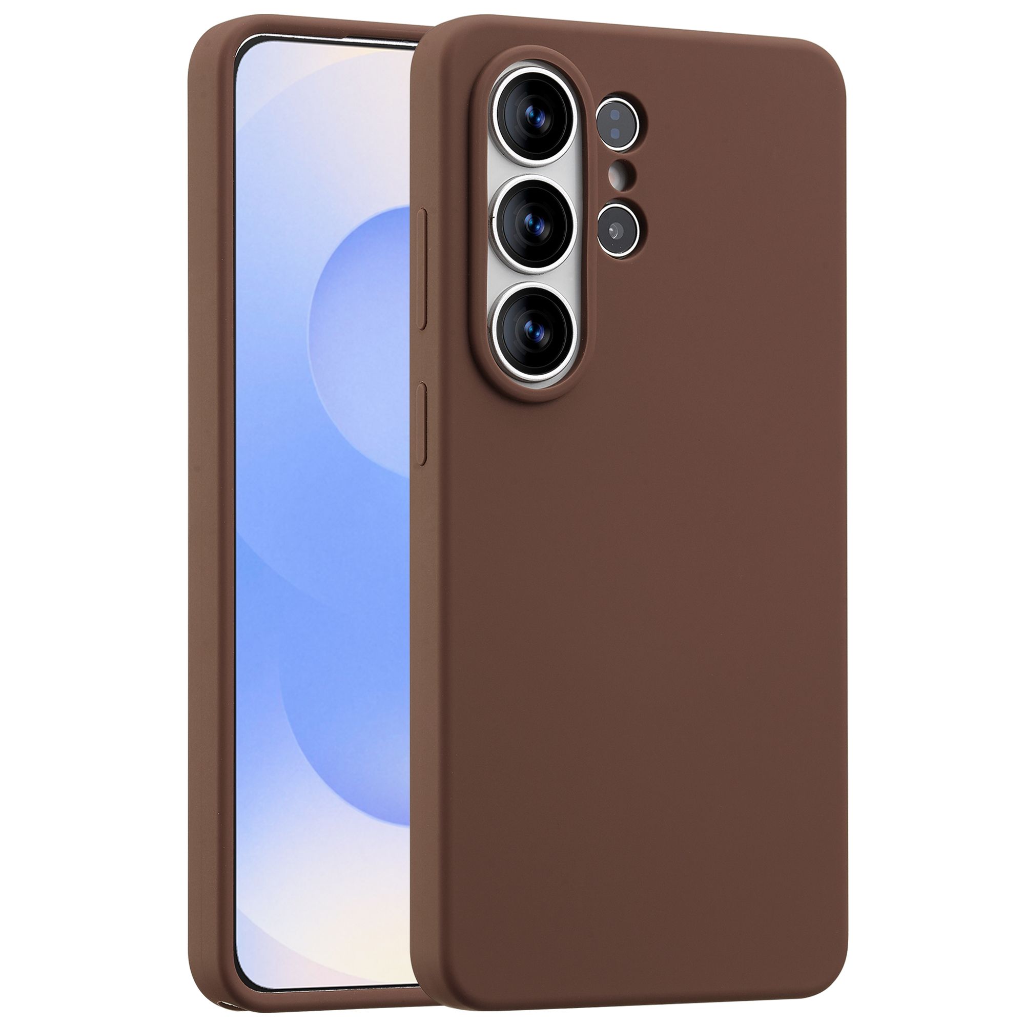 Accezz Liquid Silicone Backcover met MagSafe Samsung Galaxy S26 Ultra - New Tea Brown