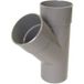 Nicoll - Té PVC 45 degrés réduit MF 75/50/75