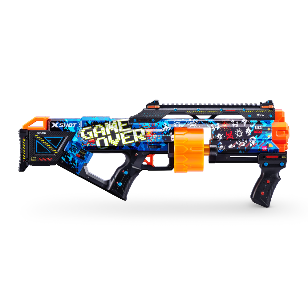ZURU Skins Last Stand - 36518 - Speelgoedwapens - Zwart/Blauw/Oranje