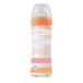 CHICCO Fysio Fysio Drinkfles met zachte siliconen en zachte Sense-afwerking, anti-goud, vermindert regeneratie en prikkelbaarheid, glazen fles 240 ml, 0 maanden+, meisjes