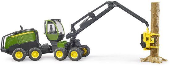 Bruder John Deere 1270G Harvester met 1 Baumstamm - 2135