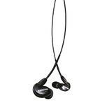 Shure SE215-K, In-ear hoofdtelefoon/oordopjes, zwart, premium, geluidsisolatie, ruisonderdrukking, één driver, verwisselbare kabel, dynamische bas