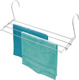 Merkloos Radiator-wasdroger wit gepoedercoat metaal 58 x 15 x 16 cm