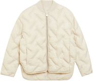 comma - Gewatteerd jack met collegekraag - Lichtbeige - Dames - L