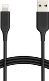Amazon Basics Verbindingskabel Lightning naar USB-A, MFi-gecertificeerde oplaadkabel voor iPhone, zwart, 0,9 m