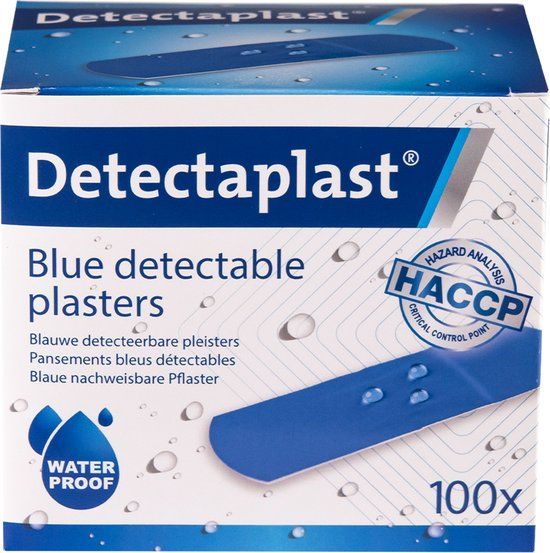 Detectaplast blauwe pleisters Universal - 25 x 72 mm - 100 stuks