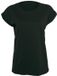 Build Your Brand - Organic Extended Shoulder Dames T-Shirt - Black maat XL