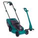 VONROC Grasmaaier 1300W en Grastrimmer 300W - Complete set - 32 cm maaibreedte - 30L Opvangbak