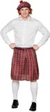 Boland Bv Schotse verkleed kilt en hoed - rood - heren