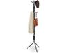 Merkloos Relaxdays staande kapstok - 8 haken - metaal - 169 x 40 x 48 cm - zwart