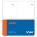 Dohe - Chequeschriften (20 stuks) - zakformaat 10 x 5 cm, 100 witte vellen genummerd en microgeperforeerd, blokken voor loterij, kluisjes, kantoorbenodigdheden