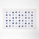 Homescapes badmat blauwe en witte stippen, 50 x 80 cm