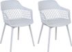 Beliani ALMIRA - Set van 2 Eetkamerstoelen - Grijs - Kunststof - Scandinavisch & Basic