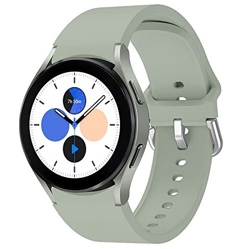 EIHAIHIS Zachte siliconen armband voor Samsung Galaxy Watch 5/Watch 4 40 mm 44 mm, 20 mm sport reserveband zonder opening voor Samsung Galaxy Watch 4 Classic 42 mm 46 mm/Watch 5 Pro 45 mm/LTE 44 mm, Siliconen, Geen Edelsteen