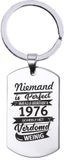 MC Living KadoExpress Sleutelhanger RVS - Niemand Is Perfect - 1976