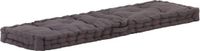 vidaXL Palletvloerkussen 120x40x7 cm katoen antraciet
