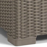 Keter California Loungetafel - Cappuccino - Kunststof - Vierkant