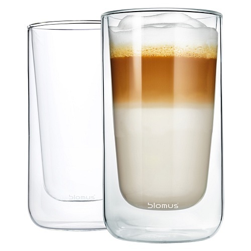 Blomus Nero Latte Macchiatoglazen - Set van 2