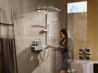 Hansgrohe Raindance E 300 Square Head Shower 1 Jet 30x30cm Brushed Bronze
