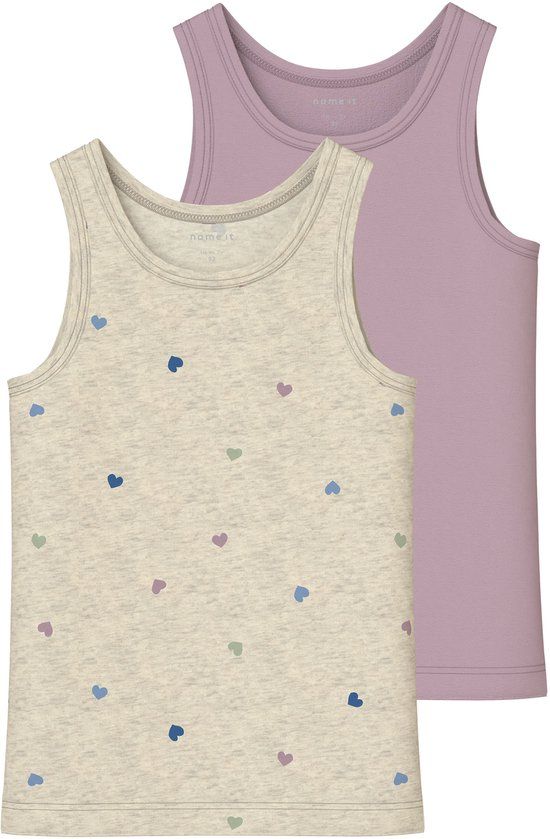 NAME IT - NMFTANK TOP 2P PEYOTE HEARTS NOOS - Meisjes - Onderhemden
