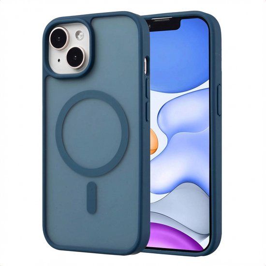 imoshion Color Guard Backcover geschikt voor MagSafe - Donkerblauw - Geschikt voor Apple iPhone 15