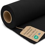 Katoenen Stof per Meter Zuiver Katoen 0.5 M – Naaistof Decoratiestof voor Patchwork Kleding Kussens Gordijnen Voering Ademend Huidvriendelijk en Zacht 2. Zwart