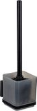 Vacuum-Loc® Wenko Vacuum-Loc® WC-garnituur Quadro, kunststof borstelhouder met roestvrijstalen houder, incl. toiletborstel, bevestigen zonder boren, zwart