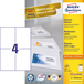 Avery 3483 - Rectangle White Labels - 105 x 148 mm - 400 Pack