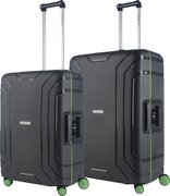 CarryOn Steward TSA Kofferset - 2 delige trolleyset - Koffers met vaste sloten - Donker Grijs