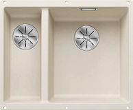BLANCO SUBLINE 340/160-U Silgranit spoelbak, 555x460 mm, spoelbak rechts, InFino, zacht wit