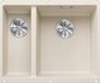BLANCO SUBLINE 340/160-U Silgranit spoelbak, 555x460 mm, spoelbak rechts, InFino, zacht wit