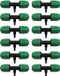 Green Glow - Raccord de tuyau d'arrosage avec raccords à 3 voies et barbelés - Lot de 12 pièces