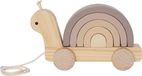 Jabadabado - Houten stapel- en trekfiguur slak