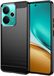Techsuit Hoesje geschikt voor Realme 14 / Realme 14T - Carbon Silicone Back Cover - Zwart