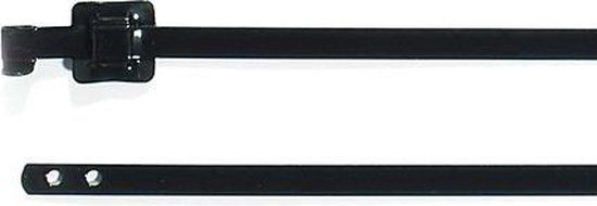 HellermannTyton 111-00149 MLT24SSC10-SS316/SP-BK Kabelbinder - 10 mm - Zwart - 1 stuk(s)