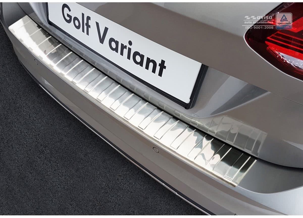 AutoStyle Volkswagen Golf VII Variant Facelift 2017- 'Ribs RVS Achterbumperprotector